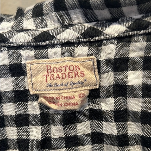Boston Traders Monochrome Checkered Shirt - Picture 2 of 3